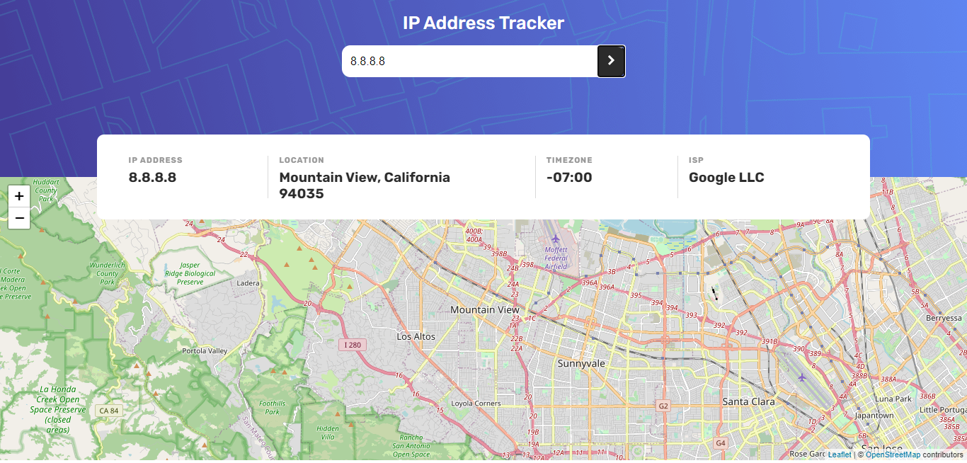 ip address tracker image